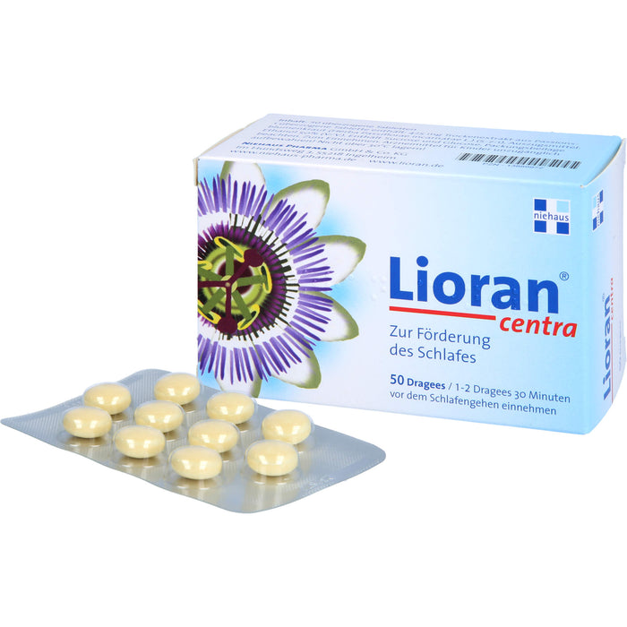 Lioran Centra Dragees zur Förderung des Schlafes, 50 pc Tablettes