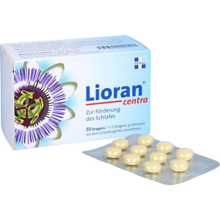 Lioran Centra Dragees zur Förderung des Schlafes, 50 pc Tablettes