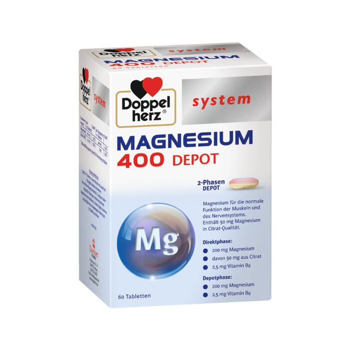 Doppelherz system MAGNESIUM 400 DEPOT, 60 pc Tablettes