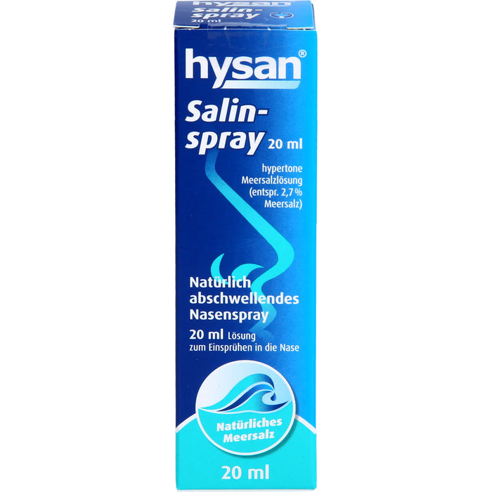 hysan Salinspray natürlich abschwellendes Nasenspray, 20 ml Solution