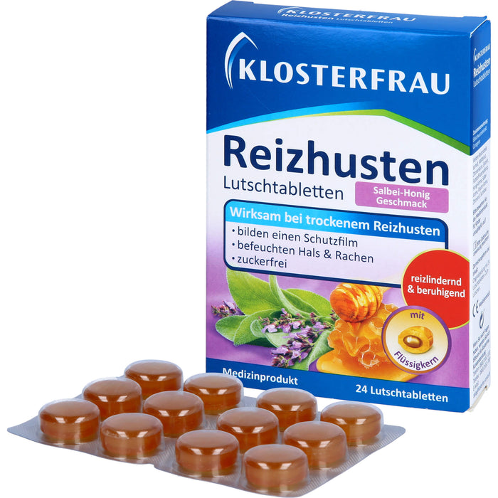 KLOSTERFRAU Reizhusten Lutschtabletten Salbei-Honig, 24 St. Tabletten