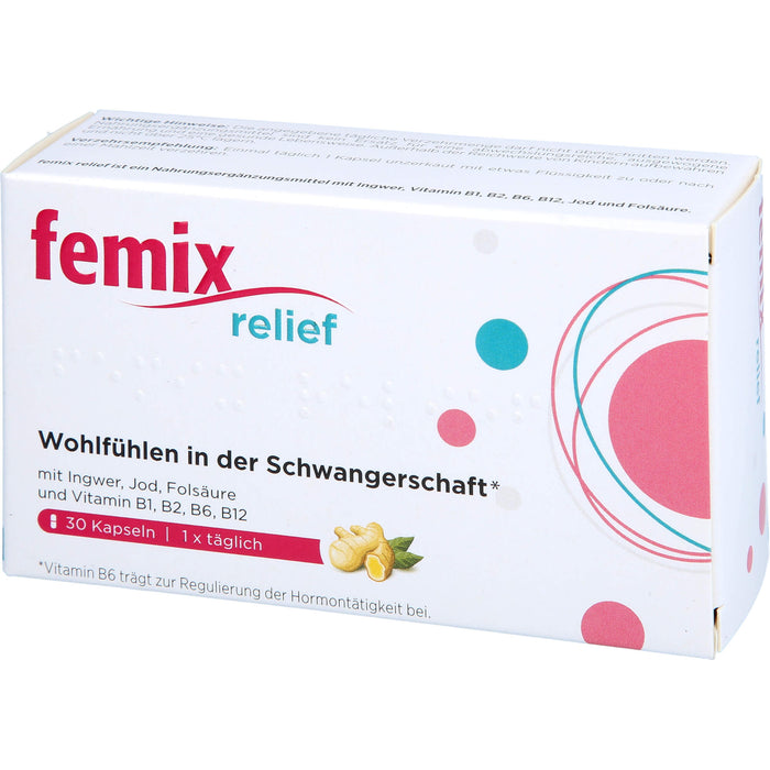 Femix Relief Kapseln zum Wohlfühlen in der Schwangerschaft, 30 pc Capsules