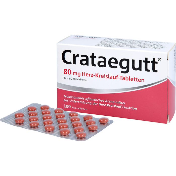 Crataegutt 80 mg Herz-Kreislauf-Tabletten, 100 pcs. Tablets