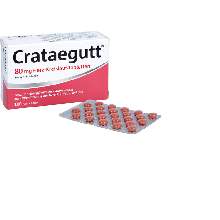 Crataegutt 80 mg Herz-Kreislauf-Tabletten, 100 pcs. Tablets
