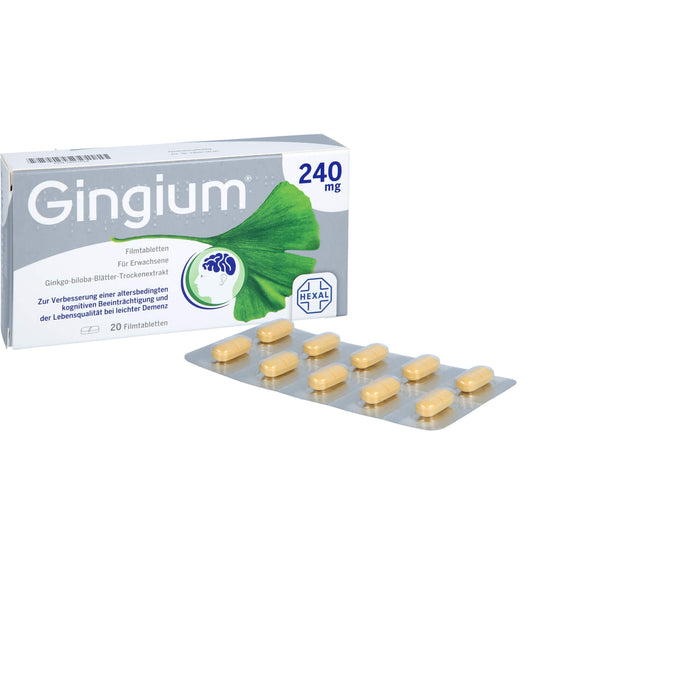 Gingium 240 mg Filmtabletten, 20 pcs. Tablets