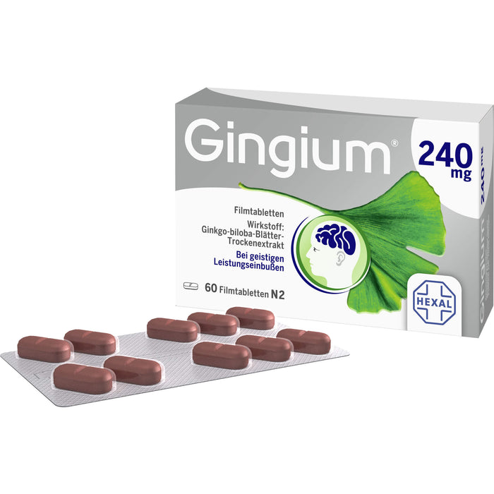 Gingium 240 mg Filmtabletten, 60 pcs. Tablets