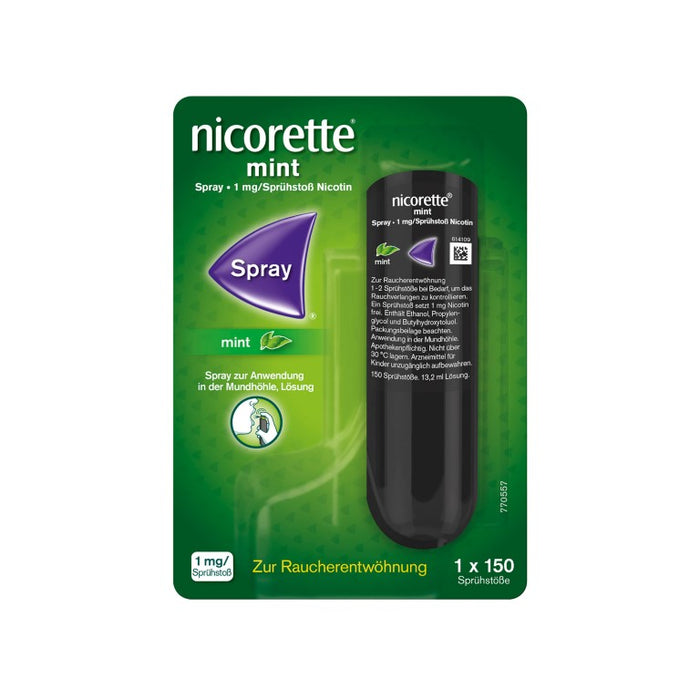 nicorette mint Spray zur Raucherentwöhnung, 1 pcs. Spray