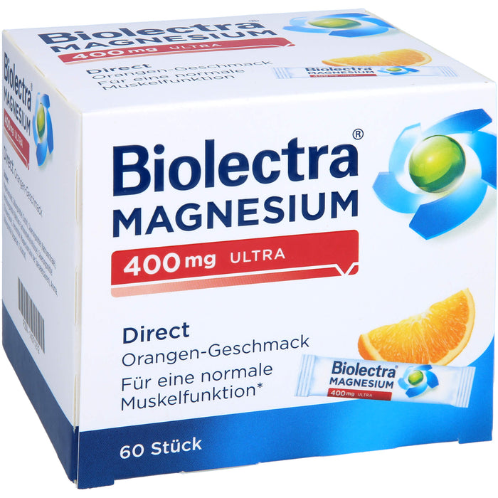 Biolectra Magnesium 400 mg ultra direct Sticks, 60 pc Sachets