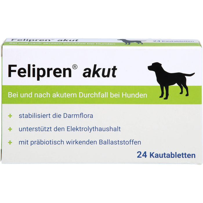 Felipren akut Kautabletten bei und nach akutem Durchfall von Hunden, 24 pc Tablettes