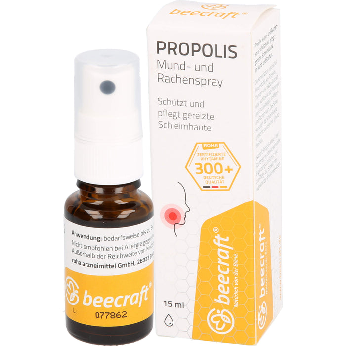 beecraft Propolis Mund- und Rachenspray, 15 ml Solution
