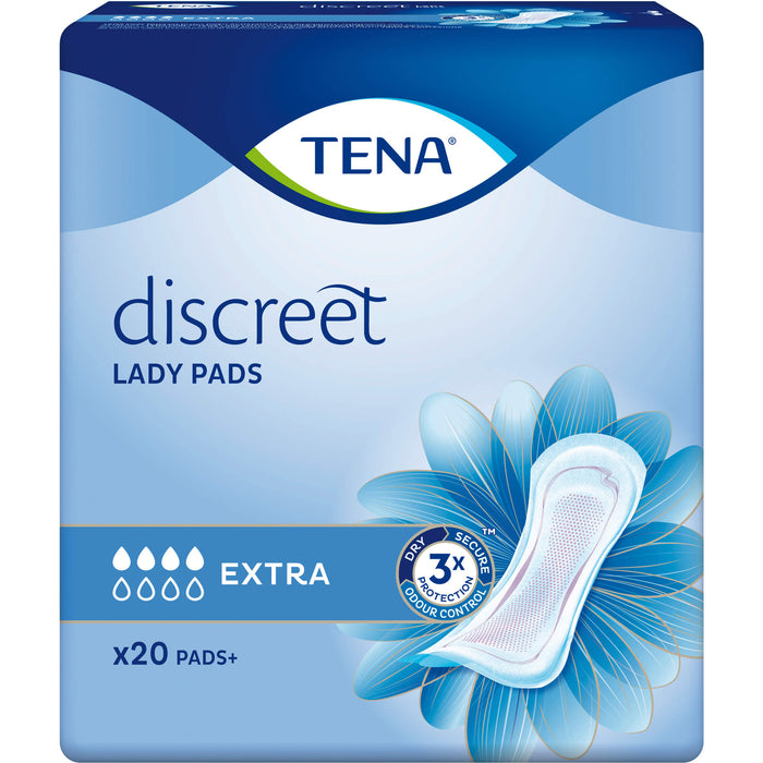 TENA Lady Discreet Extra Inkontinenzeinlagen, 20 pc Dépôts