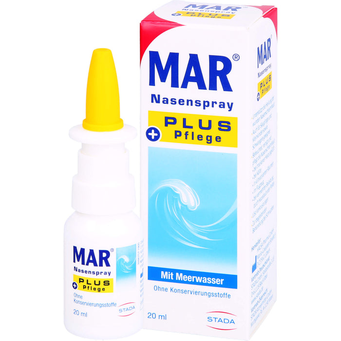 MAR Nasenspray plus Pflege mit Meerwasser, 20 ml Solution