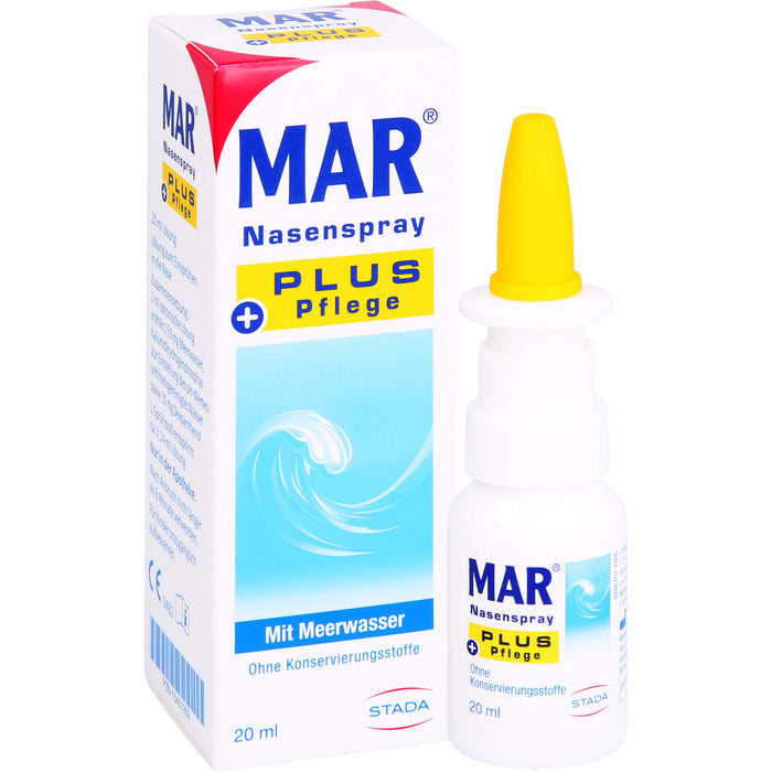 MAR Nasenspray plus Pflege mit Meerwasser, 20 ml Solution