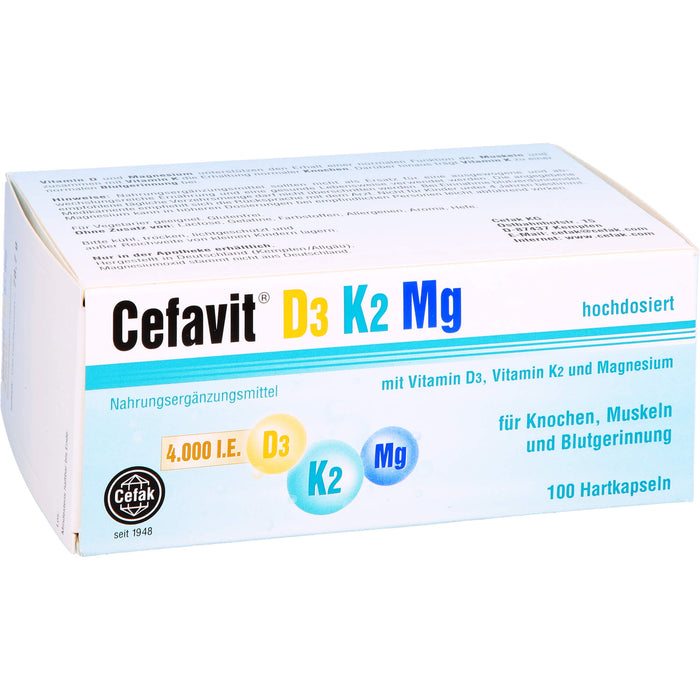 Cefavit D3 K2 Mg 4,000 I.E., 100 St HKP