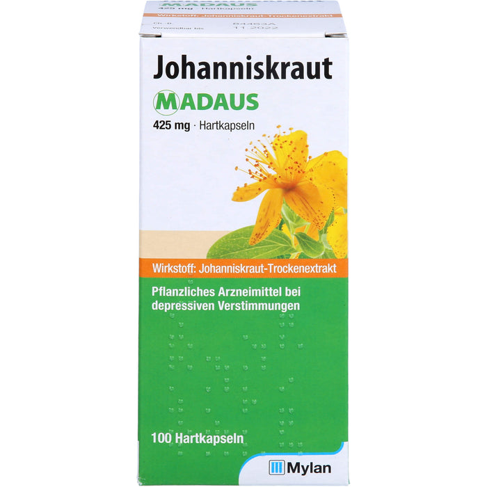 Johanniskraut MADAUS 425 mg Hartkapseln bei depressiven Verstimmungen, 100 pcs. Capsules