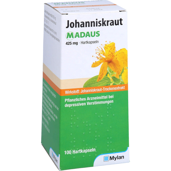 Johanniskraut MADAUS 425 mg Hartkapseln bei depressiven Verstimmungen, 100 pcs. Capsules