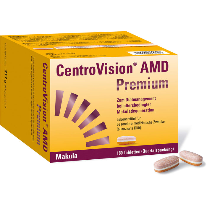 CentroVision AMD Premium Tabletten bei alterbedingter Makuladegeneration, 180 St. Tabletten