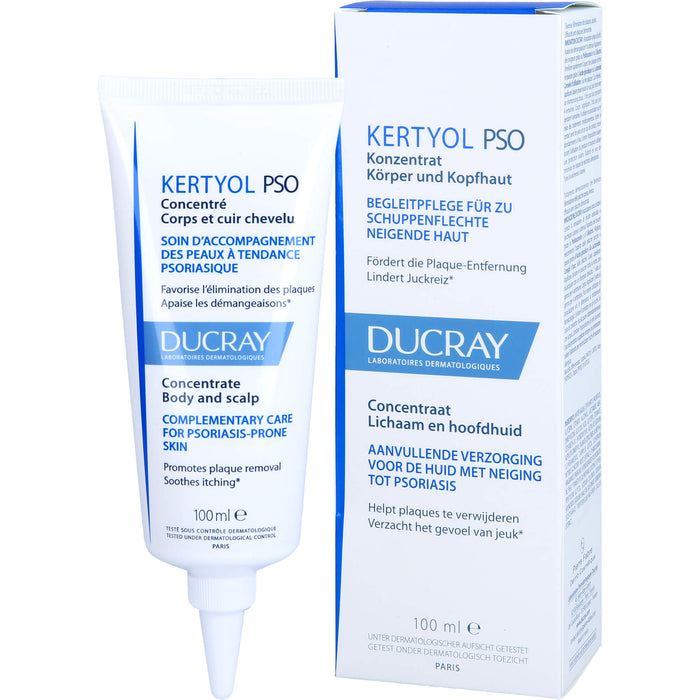DUCRAY Kertyol P.S.O. Konzentrat Körper und Kopfhaut, 100 ml Solution