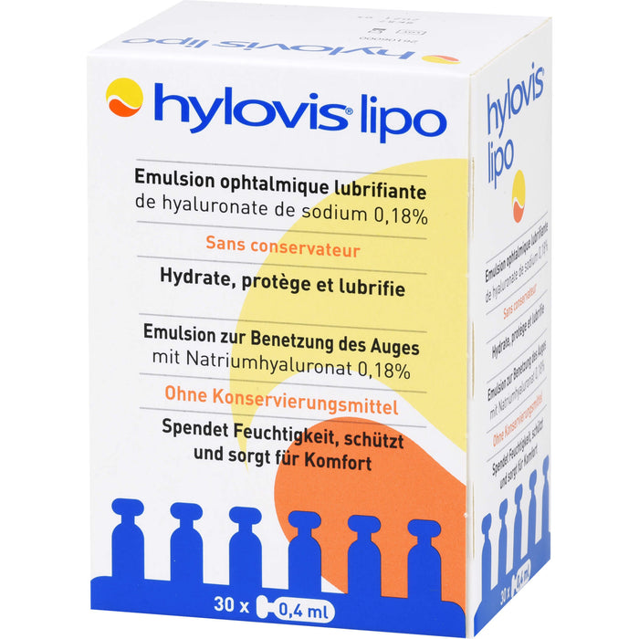 HYLOVIS LIPO, 30 pcs. Single-dose pipettes