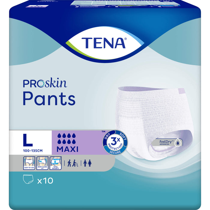 TENA Pants Maxi Large Einweghose, 10 pc Culottes à usage unique