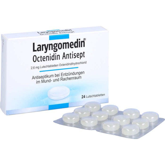 Laryngomedin Octenidin Antisept 2,6 mg Lutschtabletten, 24 pc Tablettes