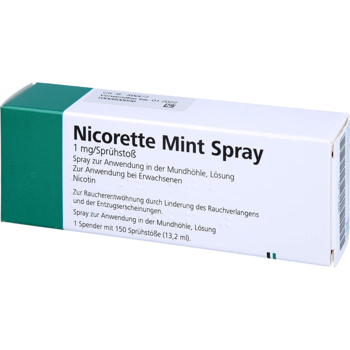 nicorette Mint Spray Reimport EurimPharm, 1 pcs. Spray