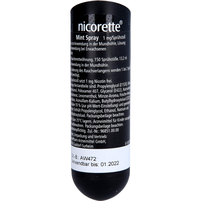 nicorette Mint Spray Reimport EurimPharm, 1 pcs. Spray