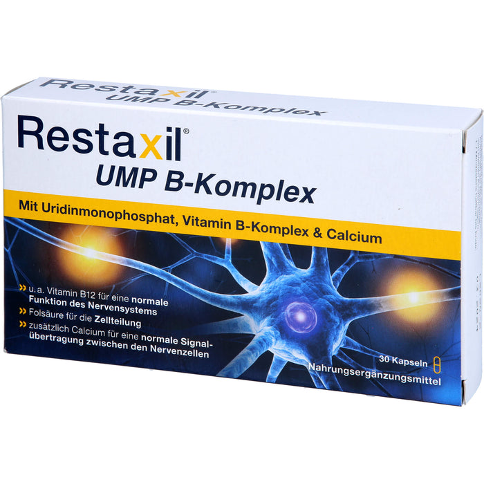 Restaxil UMP B-Komplex Kapseln für eine normale Funktion des Nervensystems, 30 pc Capsules