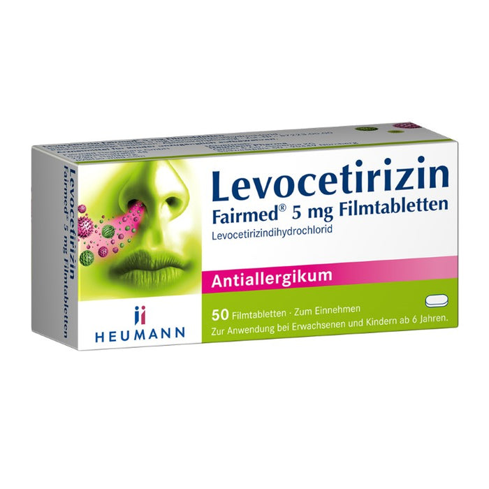 Levocetirizin Fairmed 5 mg Filmtabletten, 50 pc Tablettes