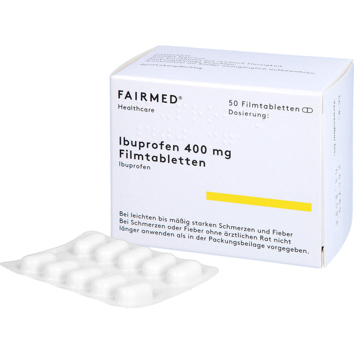 Ibuprofen 400 mg Fair-Med Filmtabletten, 50 pc Tablettes