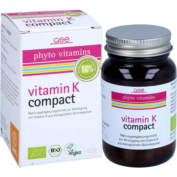 GSE Vitamin K Compact Bio, 120 St TAB