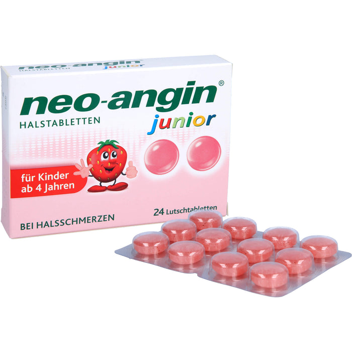 neo-angin junior Halstabletten, 24 pc Tablettes