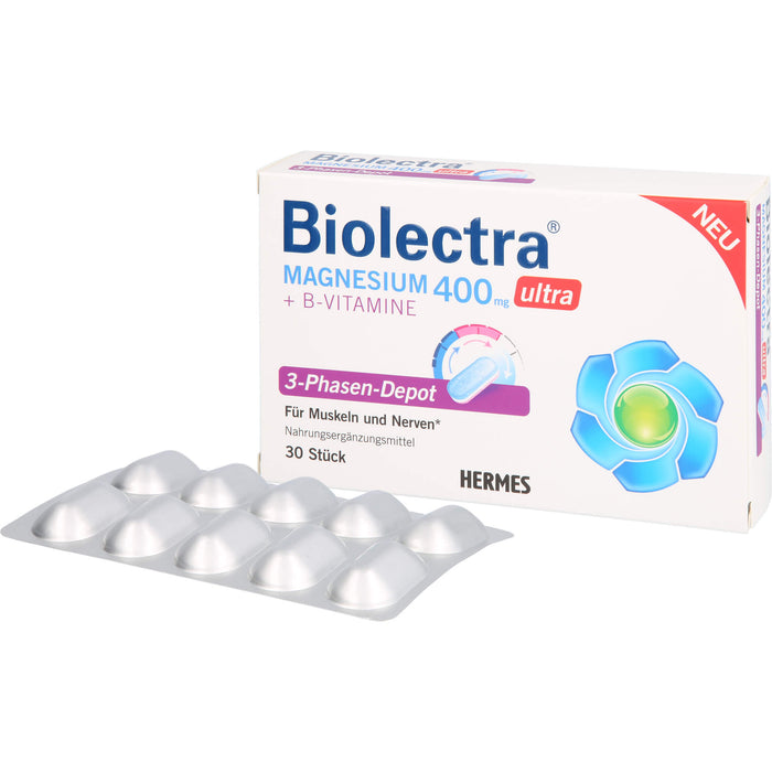 Biolectra Magnesium 400 mg ultra Tabletten, 30 pc Tablettes