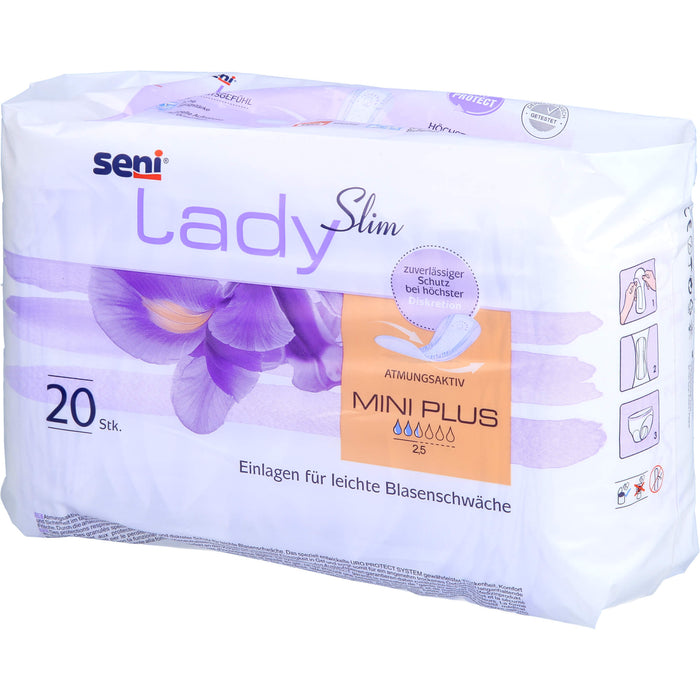 Seni Lady Slim Mini Plus Einlagen für leichte Blasenschwäche, 20 pc Dépôts