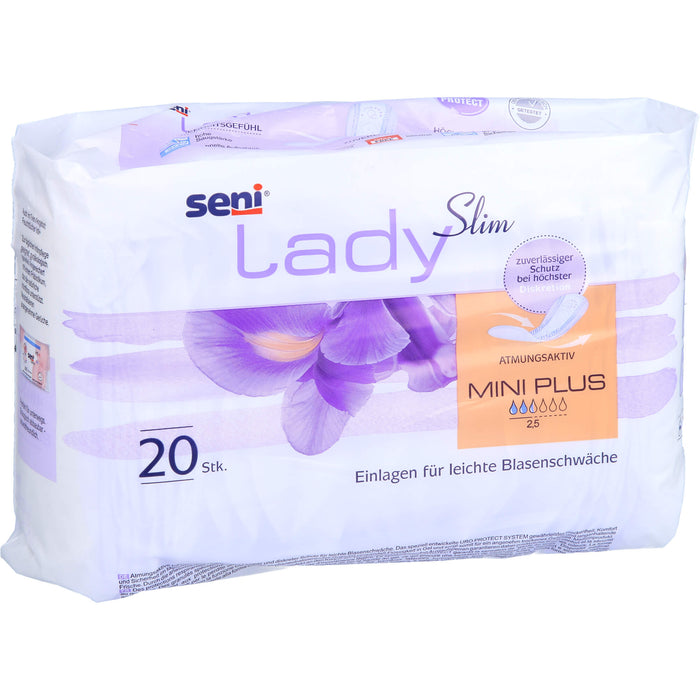 Seni Lady Slim Mini Plus Einlagen für leichte Blasenschwäche, 20 pc Dépôts