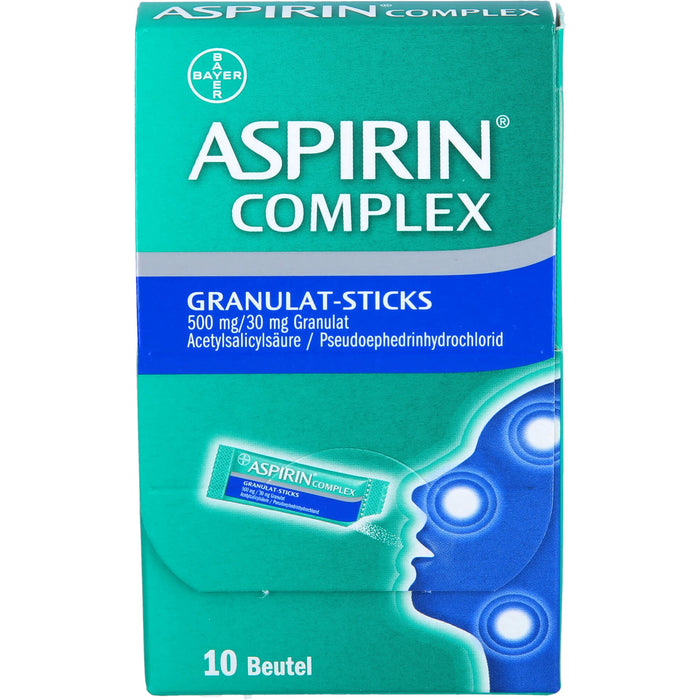 Aspirin Complex Granulat-Sticks 500 mg/30 mg Granulat, 10 pcs. Sachets