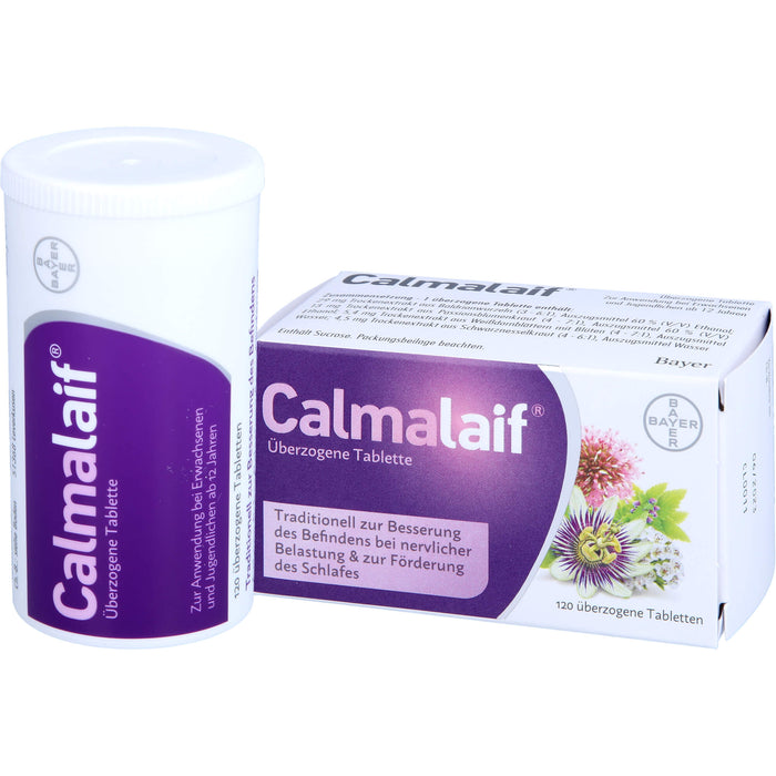 Calmalaif Tabletten bei nervlicher Belastung und zur Förderung des Schlafes, 120 pc Tablettes