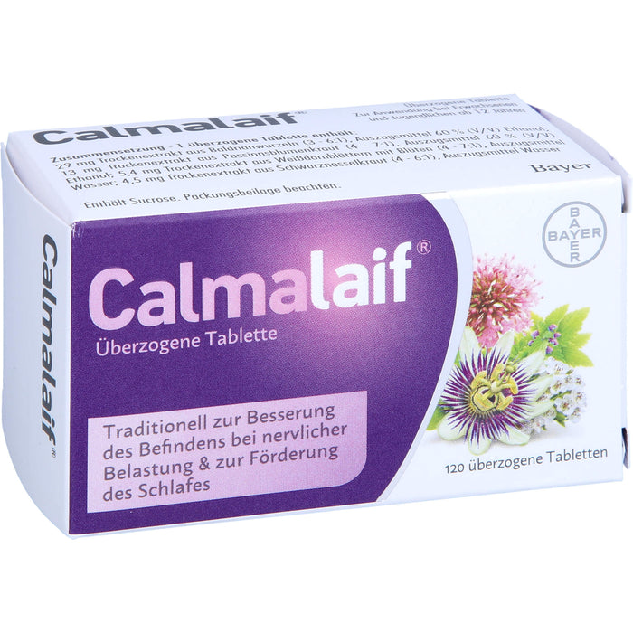 Calmalaif Tabletten bei nervlicher Belastung und zur Förderung des Schlafes, 120 pc Tablettes