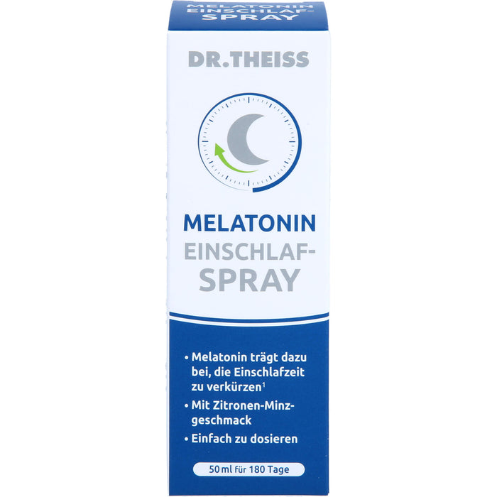 DR. THEISS Melatonin Einschlaf-Spray zur Verkürzung der Einschlafzeit, 50 ml Solution
