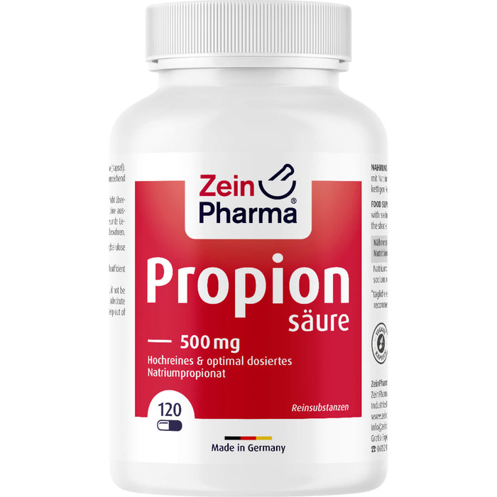 ZeinPharma Propionsäure 500 mg Kapseln, 120 pc Capsules