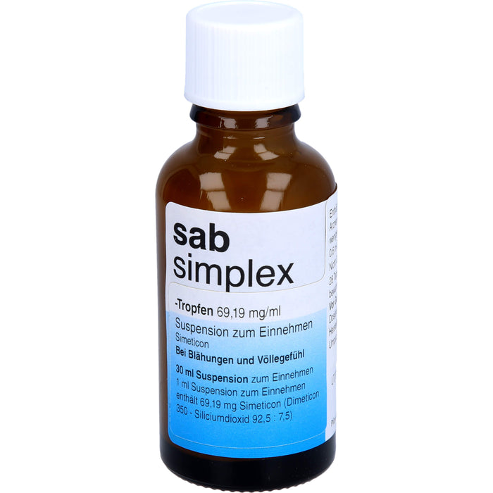 Sab Simplex Suspension bei Blähungen, 30 ml Solution