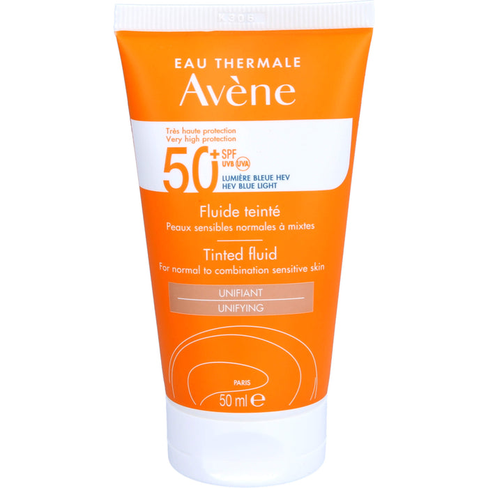 Avène Getöntes Sonnenfluid SPF 50+ für empfindliche normale bis Mischhaut, 50 ml Crème