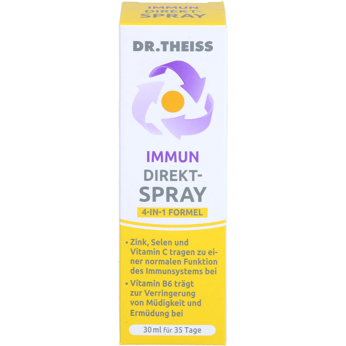 Dr.Theiss Immun Direkt-Spray für eine normale Funktion des Immunsystems und zur Verringerung von Müdigkeit, 30 ml Lösung