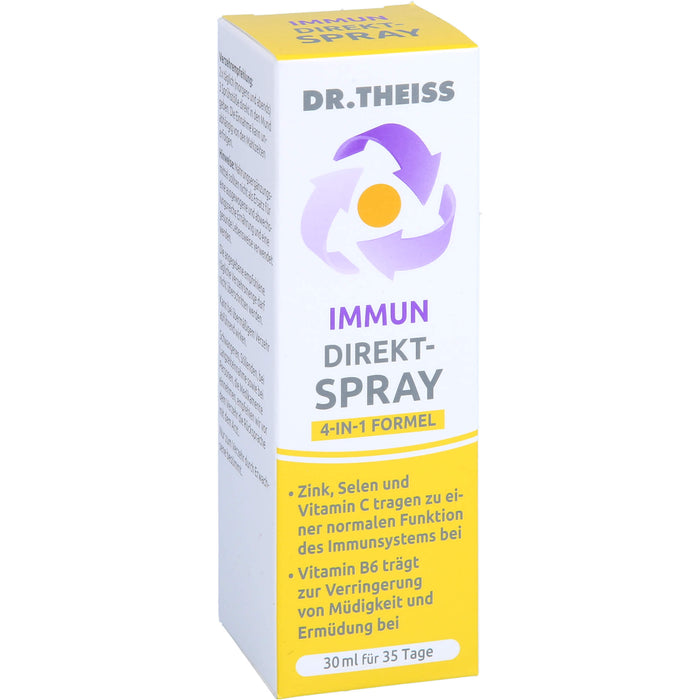 Dr.Theiss Immun Direkt-Spray für eine normale Funktion des Immunsystems und zur Verringerung von Müdigkeit, 30 ml Solution