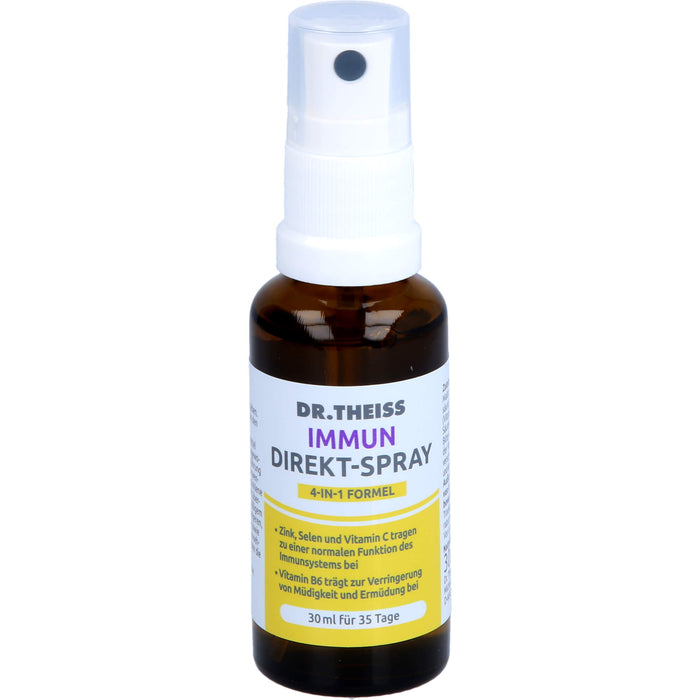 Dr.Theiss Immun Direkt-Spray für eine normale Funktion des Immunsystems und zur Verringerung von Müdigkeit, 30 ml Lösung