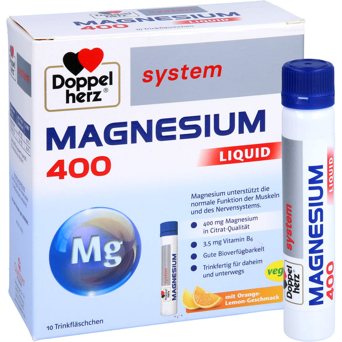 Doppelherz Magnesium 400 Liquid system Lösung, 10 pc Ampoules
