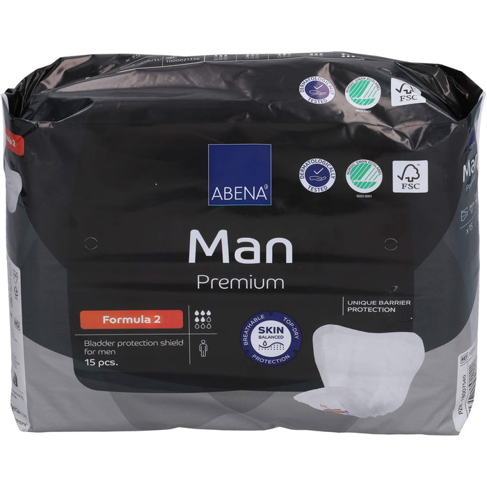 ABENA Man Premium Formula 2 Inkontinenzeinlagen, 15 pc Dépôts