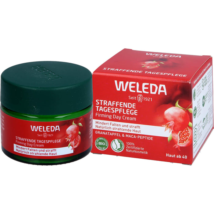 WELEDA straffende Tagespflege Granatapfel & Maca-Peptide mindert Falten & strafft, 40 ml Crème
