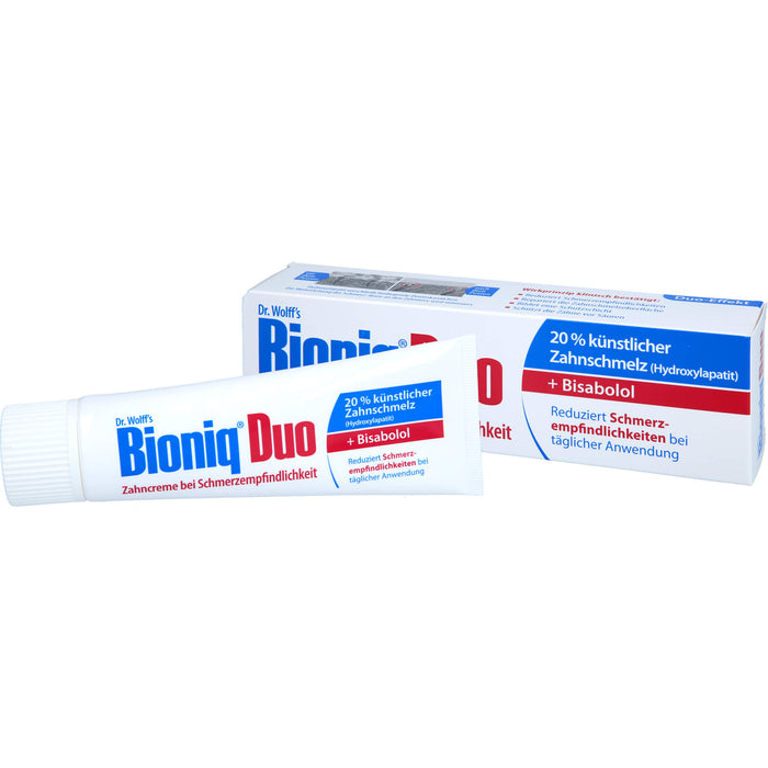 Bioniq Zahncreme Duo Schutz bei schmerzempfindlichen Zähnen, 75 ml Zahncreme