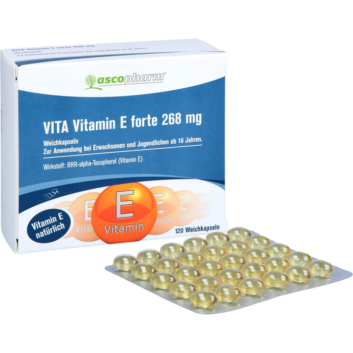 Asco Vitamin E Forte 400 I.E. Kapseln, 120 pc Capsules